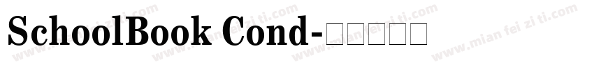 SchoolBook Cond字体转换